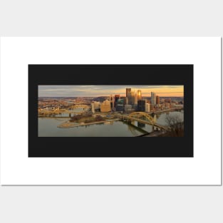 Pittsburgh Panoramic Sunset Posters and Art